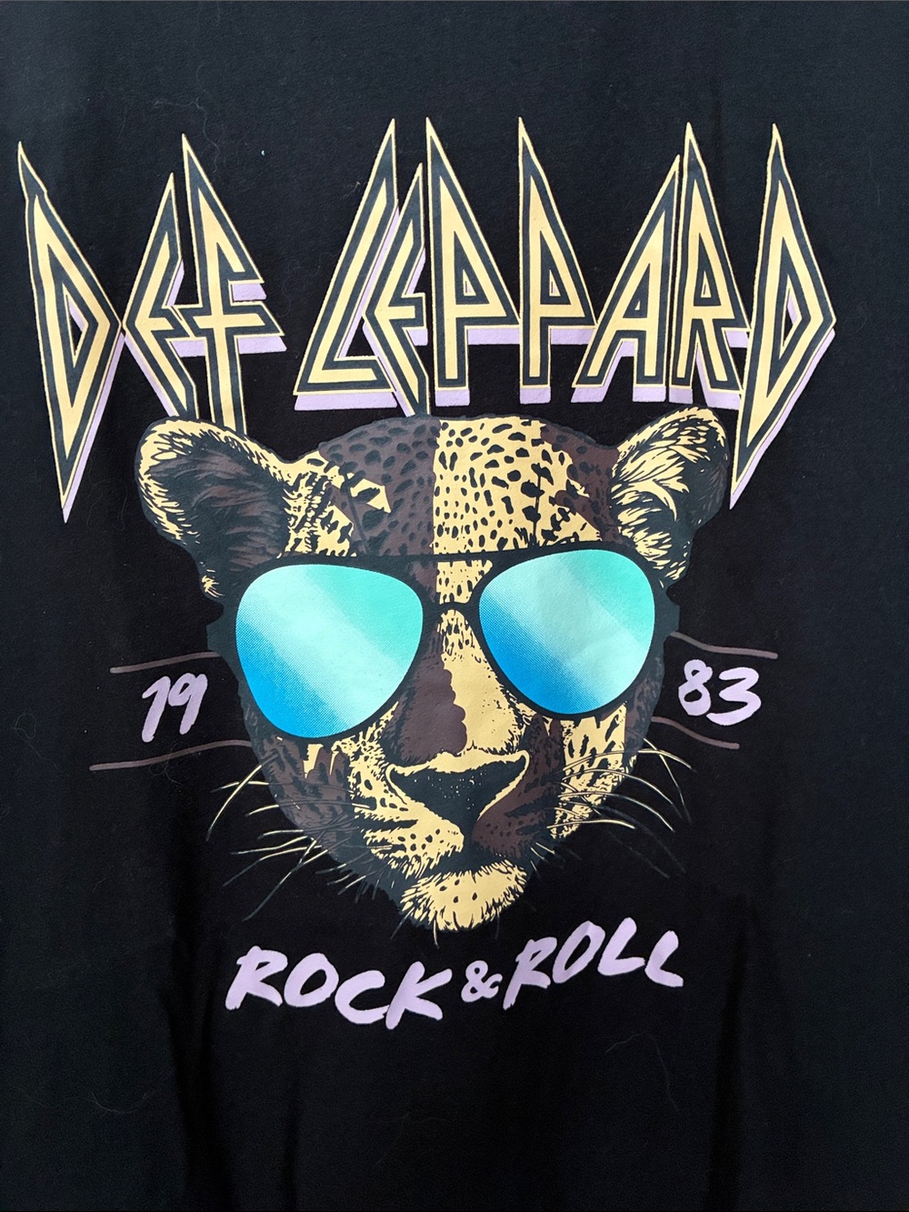 Def Leppard 1983 "Rock & Roll" Women's Black Sleeveless Graphic Tank Shirt Dress